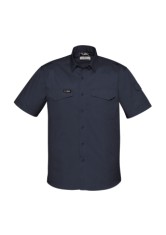 Mens Rugged Cooling S/S Shirt - Charcoal 