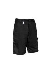 Men's Rugged Cooling Vented Shorts - Black 